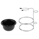 Men Shaving Stand Bowl Set Facial Beard Stainless Steel Razor Stand Holder+ Bowl