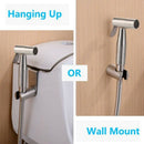 Handheld Toilet Bidet Sprayer Set Kit Stainless Steel Hand Bidet Faucet For
