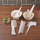 8pcs/Set Plastic Hair Color Mixing Stirring Bowls Comb Rod Dye Styling Tool