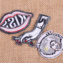 8x Kiss Lip Eye Diamond Embroidered Patch Applique Badge Sew Iron On Jeans Craft