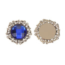 20pcs Mixed Color Retro Round Rhinestone Button DIY Clothing Accessories