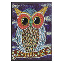 DIY Owl Special Shaped Diamond Painting 50 Pages A5 Sketchbook Drawing Book