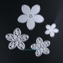 4pcs Metal Flower Cutting Dies Stencils for DIY Scrapbooking Album Cards Decor