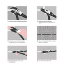 1 Pair Fishing Rod Saver Vehicle Rod Carrier Band Rod Holder Belt Strap