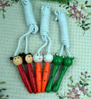 HOT ITEM Children's Wooden Handle Skipping Rope Animal Cartoon Zoo Characters MO