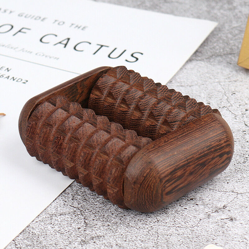 Wenge Hand Reflexology Massage Tool Palm Massager Roller Press Point  Scrap  Hn