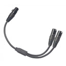 Cable Splitter XLR Female To  XLR Male 3pin XLR Audio Splitter Micro Cable