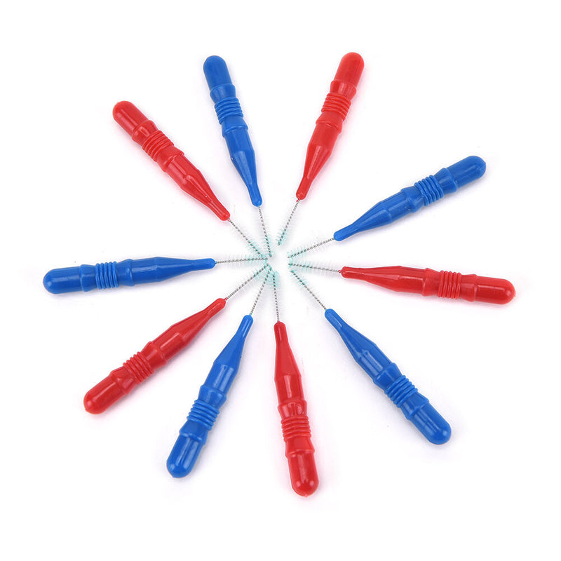 50X Tooth Clean Floss Head Hygiene Dental Plastic Interdental Brush Toothpick3C