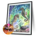 5D DIY Full Drill Diamond Painting Sea Horse Cross Stitch Embroidery Mosaic A