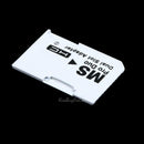 Dual slot Micro TF Card to MS Memory Stick Pro Duo Adapter Converter for PSP