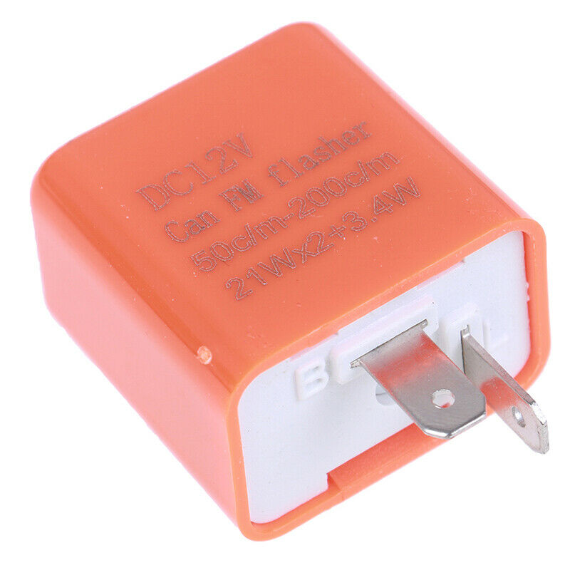 2-Pin Motorcycle Speed Adjustable LED Turn Signal Indicator Flasher Relay 12V Gn