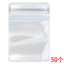50pc 6x4cm ziplock bags clear poly bag reclosable plastic small baggies N6Y6