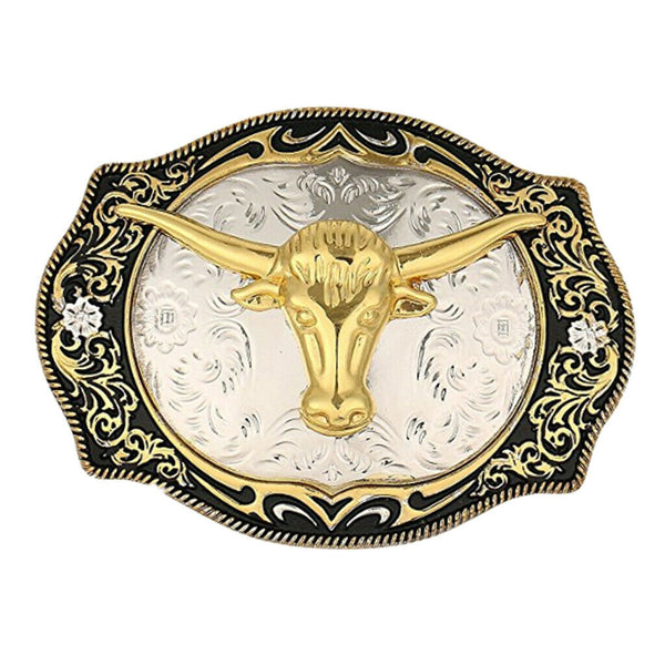Men Classic Belt Buckle Western Cowboy Cowgirl Engraved Jean Belt
