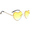 Set of 5 Heart Frame Rimless Sunglasses Classic Tinted Lens Eyewear Shades
