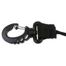 Black Dive Scuba Double Hose Holder + Adjustable Flashlight Lanyard Wrist Strap