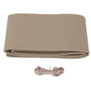 New Universal PU Leather Car Steering Wheel Cover 38cm With Needles and Thread