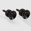 2x Guitar Pegs Anti-slip Strap Buckle Locking Pin for Bass Ukulele (Black) A