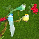 12pcs Artificial Simulation Foam Feather Birds Home Ornaments Crafts Decor