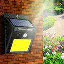 Solar Powered 48LED COB PIR Motion Sensor Wall Light Waterproof New Outdoor M5S0