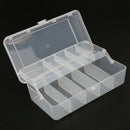 2 Tray Compartments Fishing Fish Lure Box Tackle Two-Sided Storage Plastic
