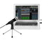 Mini Cardioid Karaoke Microphone with Stand for Pc Karaoke, Youtube, Gaming
