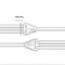 3.5mm AUX Male to 2 Female Headphone Mic Audio Y Splitter Cable for Laptop