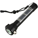 10 in 1 Solar Power Multi Function Flashlight Defense Glass Breaker Alarm T W8W4