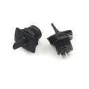 2pcs R13-402 Black 3Pin 2Position Maintained SPDT Round Toggle Switch  Z