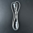 1.8m on off switch power cord for led lamp us plug transparent extension cableM&