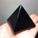Black Chic Crystals Pyramid For Car Home Decoration K9 Crystal Lustrous Surface