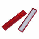 5X(Dark Red Rectangular Jewellery Necklace Case Cardboard Gift Holder Box E9I4)
