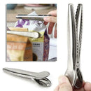 Stainless Steel Food Storage Bag Sealer Sealing Clip Kitchen Clamp Tool Sal W8V1