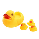 4PCS Baby Bathing Developmental Toys Water Floating Squeaky Rubber Ducks