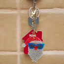 4pcs DIY Full Drill Special Shaped Diamond Painting Christmas Key Ring