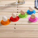 Silicone Egg Cups Boiled Eggs Holder Set Kitchen Storage Rack 4 Colors, 4 P