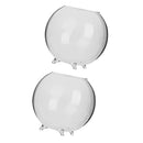 2Pcs Ball Glass Flower Vase Micro Landscape Fairy Garden Terrarium Bottle