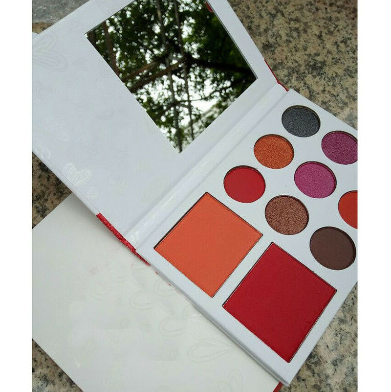 Pro 9Colors Eye Shadow 2Color Blush Makeup Shimmer Matte Palette Set