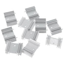 10Pieces Cooling Module,25x34x12mm Aluminum Heat Sink Heatsink Cooler Fin for