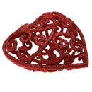 Christmas Tree Decoration Fashion Hollow Heart Shape Glitter Ornament A
