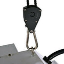 4PC 200cm Rope Ratchet Light Bracket 2 Pairs Adjustable Grow Reflector Pulley