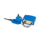 Travel Mini Padlock with 2 Keys for Luggage Suitcase Bag 22 x 34mm Dark Blue