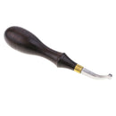 1mm Wooden Handle Edge Beveler Skiving Cutting Tool DIY Leather Craft Tool