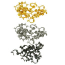 36pcs Brass Metal Clip On Screw Back Earring Findings with Open Loop & Ball