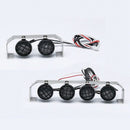 RC Metal Spotlight 4 LED Super Bright Lamp LED Roof Light Bar White Spotlig N9C6