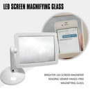 Brighter LED Screen Magnifier Reading Viewer Hands-Free Magnifying Glass K8K7