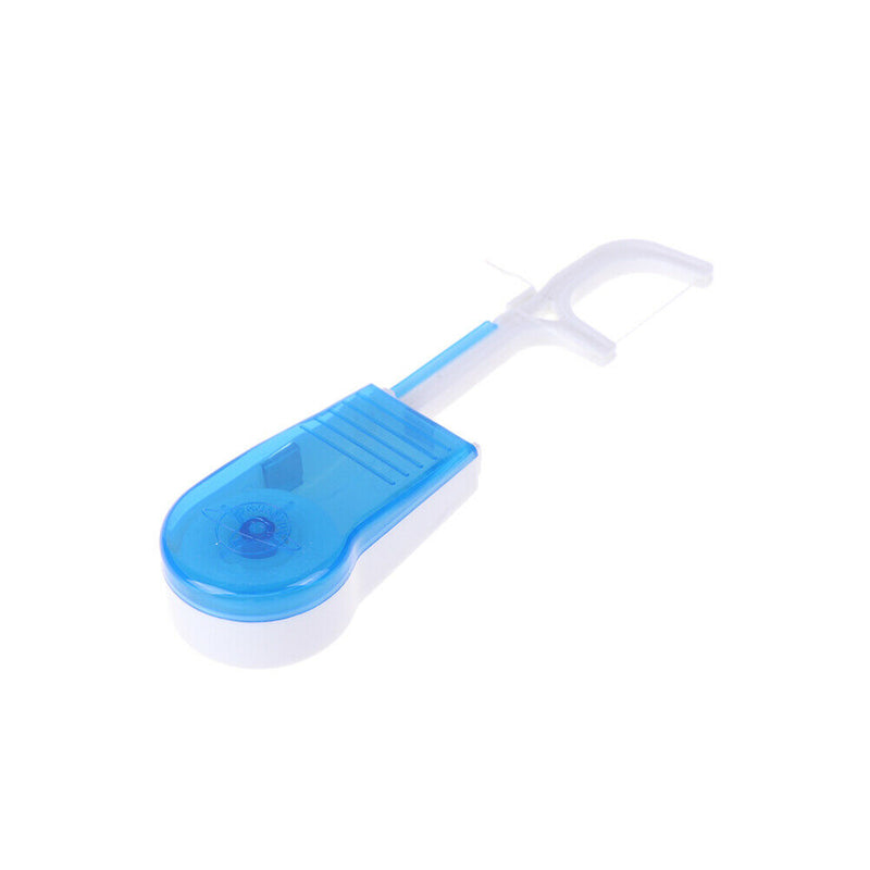 Blue portable clean high dental floss holder oral care tooth cleaner flossers FT