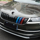 Exterior Front Hood Center Grille Grill Cover Trim Fit For Skoda Karoq 18