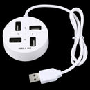Usb2.0 Hub Hub One For Four Usb Ports Round Usb Hub Splitter C4B6
