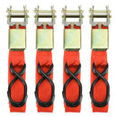 4Pcs Durable Ratchet Tie Down Hold Secure Cargo Straps Moving Hauling Truck
