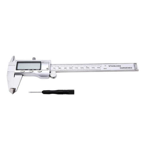 150mm/ 6inch Digital Electronic Gauge Stainless Steel Vernier Caliper Micrometer